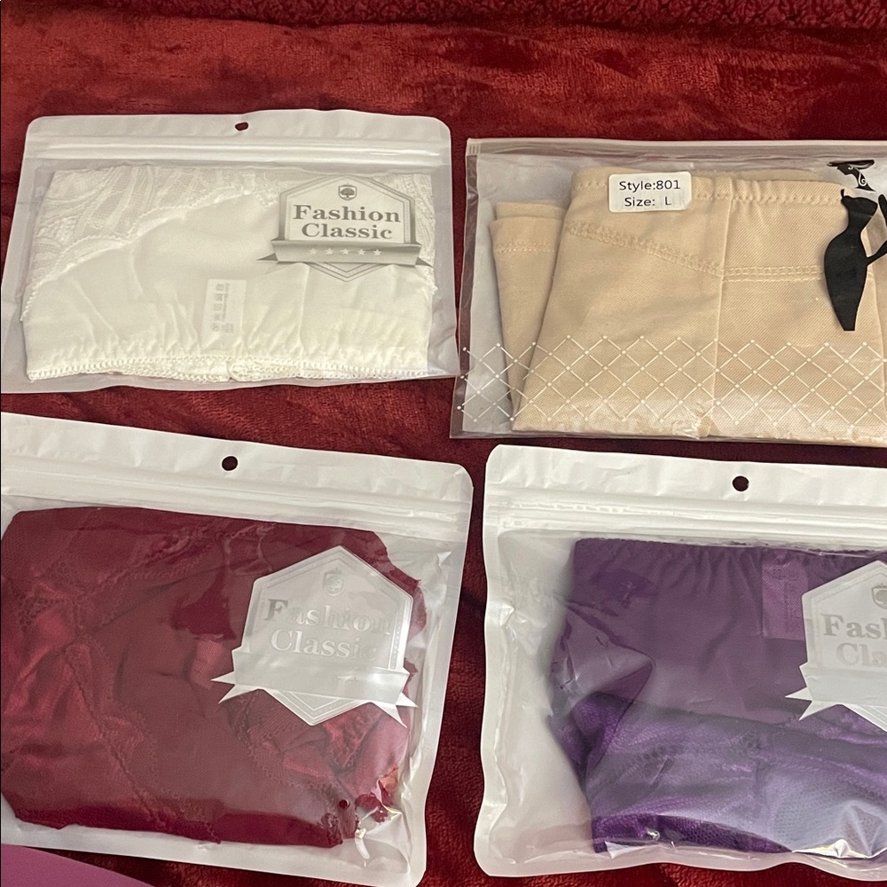 Women's Panties - White, Red, Purple LACE